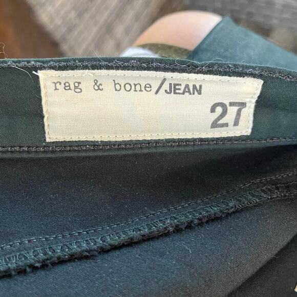 Rag & Bone Women's Green Coated Jeggings Size 27 - Picture 6 of 9